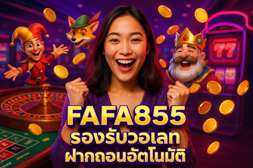 FAFA855 รองรับวอเลท ฝากถอนอัตโนมัติ