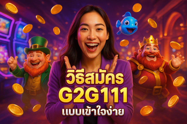 วิธีสมัคร G2G111 แบบเข้าใจง่าย